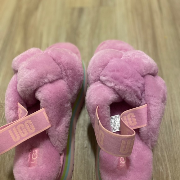 Ugg Multicolored Disco Knot Slides Size 10 - Picture 2 of 16